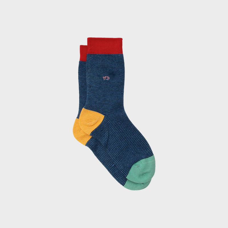 Chaussettes en coton peigné Rayées - Elémentaire