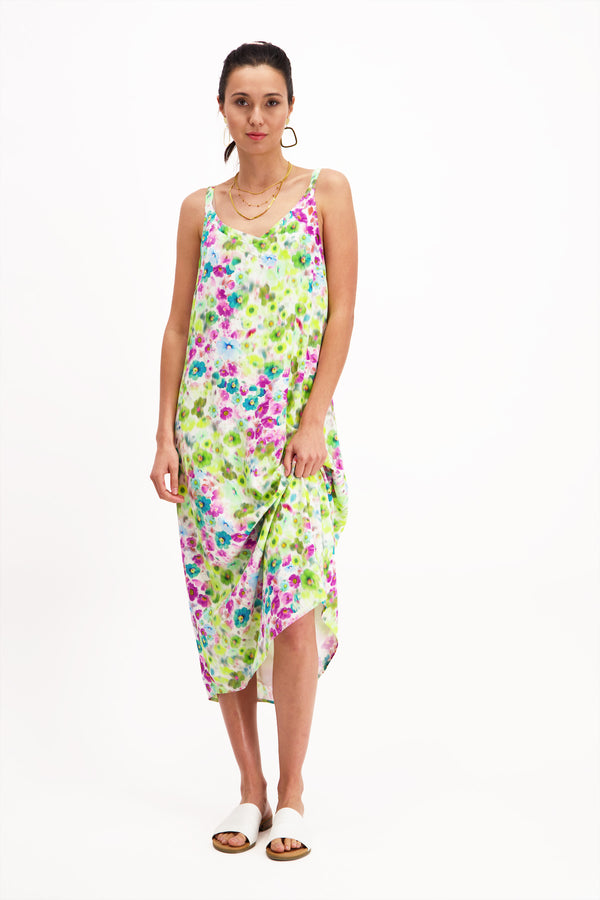 Robe longue imprimé fleuri