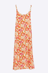 Robe longue imprimé abstrait