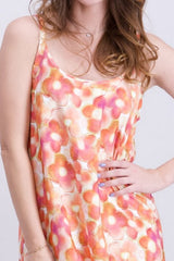 Robe longue imprimé abstrait