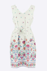 Robe droite imprimé fleuri