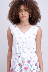 Robe droite imprimé fleuri