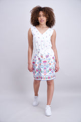 Robe droite imprimé fleuri