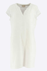 Robe unie avec broderie
