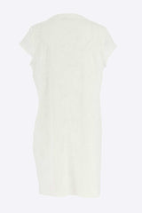 Robe unie avec broderie