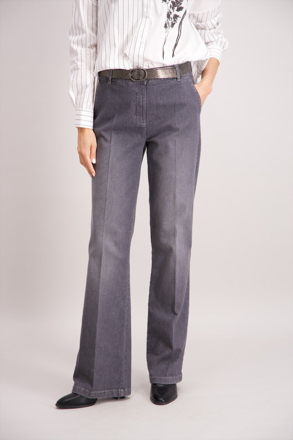 Jean bootcut gris