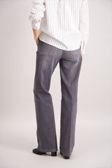 Jean bootcut gris