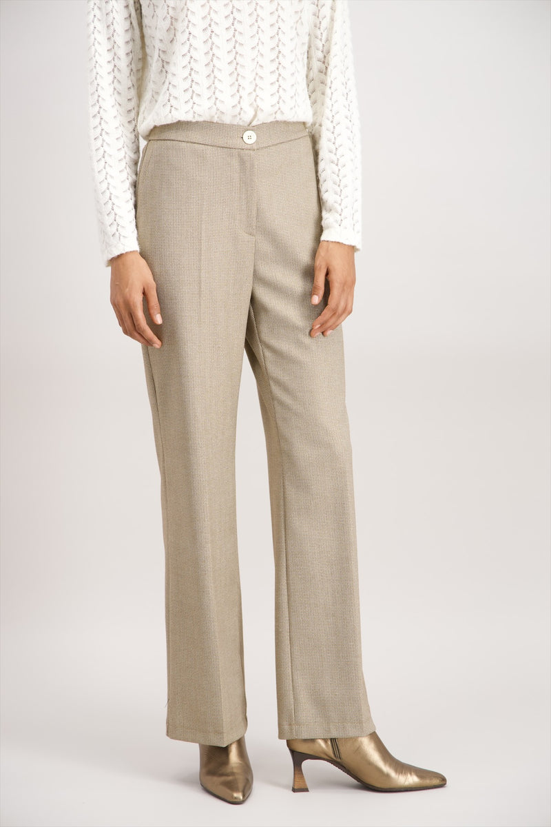 Pantalon habillé beige doré