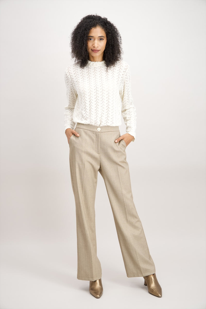 Pantalon habillé beige doré