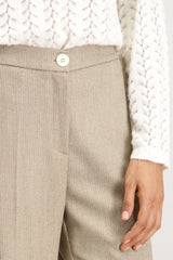 Pantalon habillé beige doré
