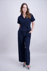 Pantalon droit bleu marine