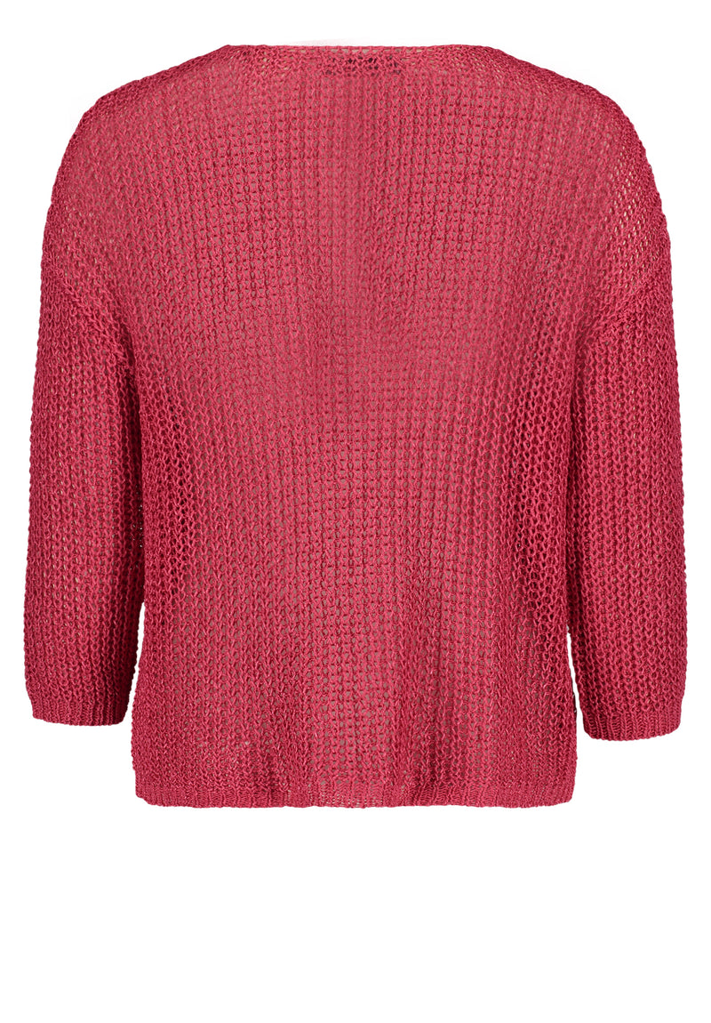 Pull maille rose
