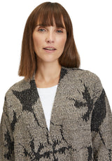 Cardigan tricoté avec jacquard