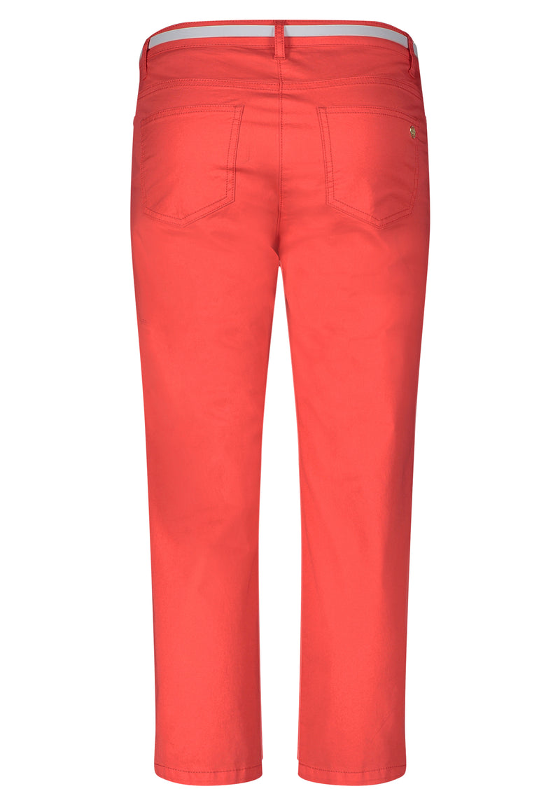 Pantalon casual 3/4 rouge