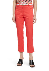 Pantalon casual 3/4 rouge