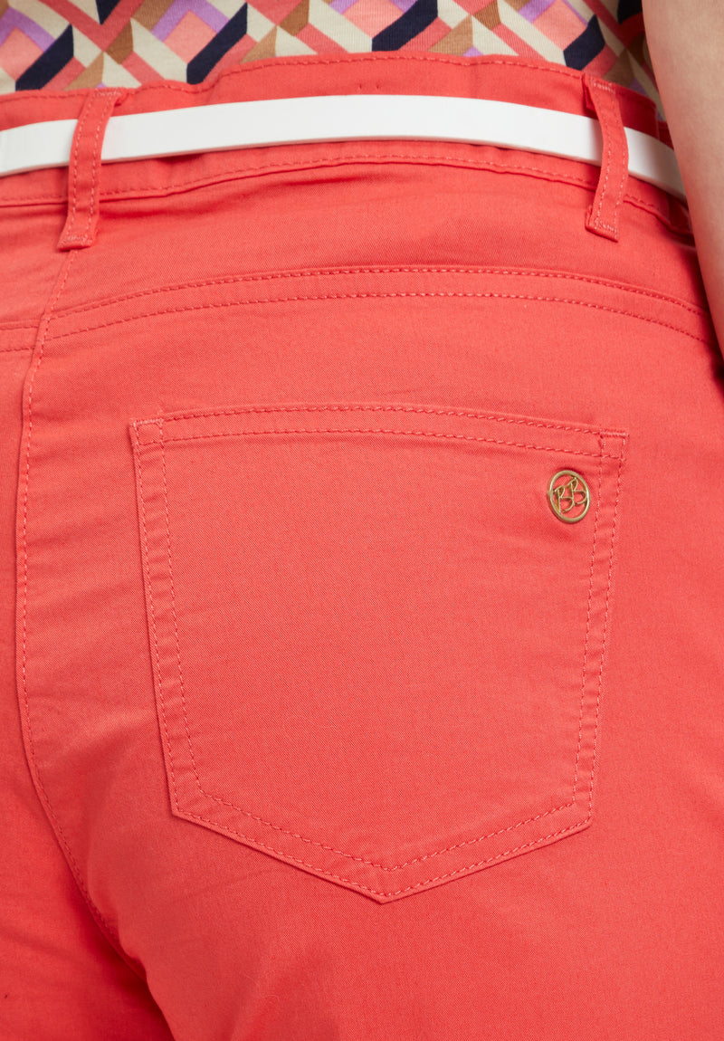 Pantalon casual 3/4 rouge