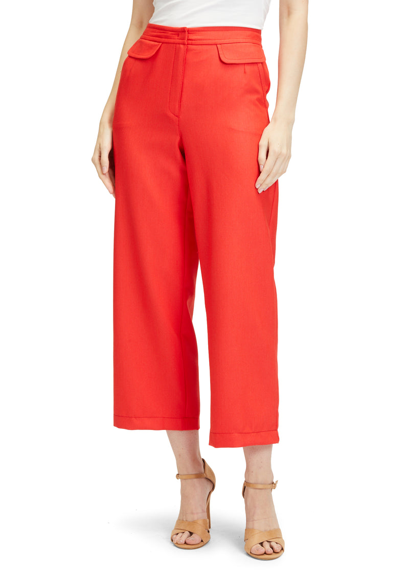 Pantalon 3/4 rouge