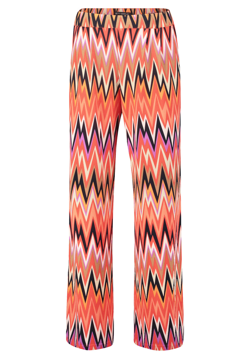 Pantalon fluide à motifs