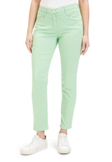 Pantalon slim 7/8 vert