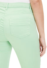 Pantalon slim 7/8 vert