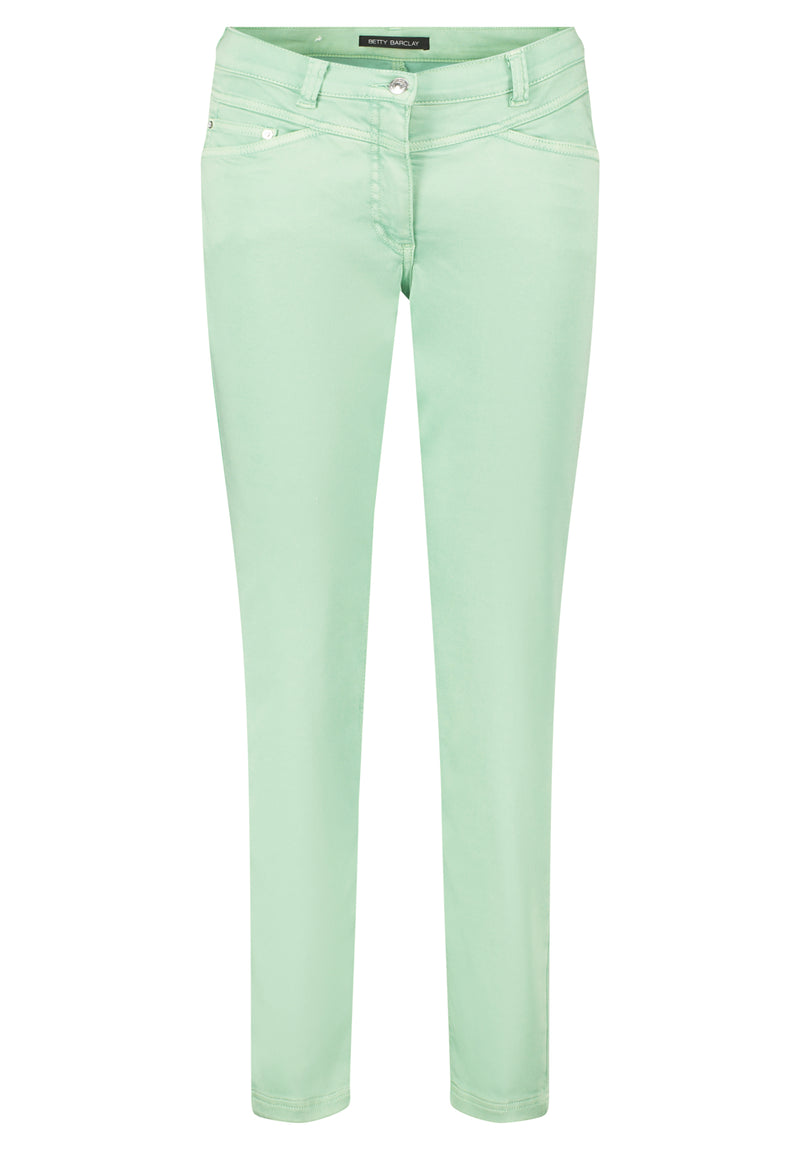 Pantalon slim 7/8 vert