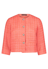 Veste corail courte manches 3/4