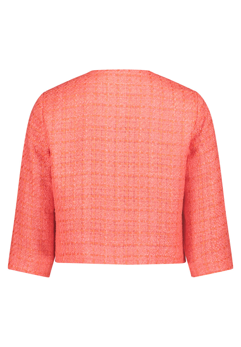 Veste corail courte manches 3/4