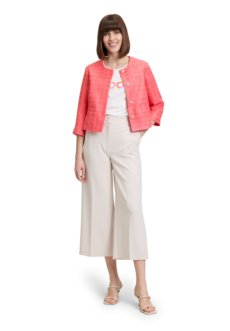 Veste corail courte manches 3/4