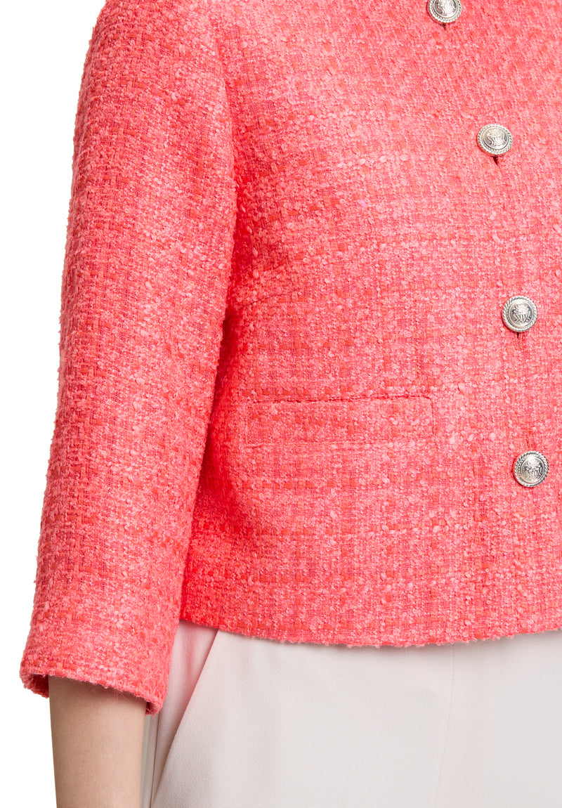 Veste corail courte manches 3/4