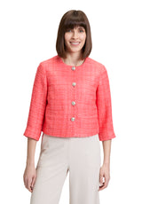 Veste corail courte manches 3/4