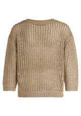 Pull col V maille large