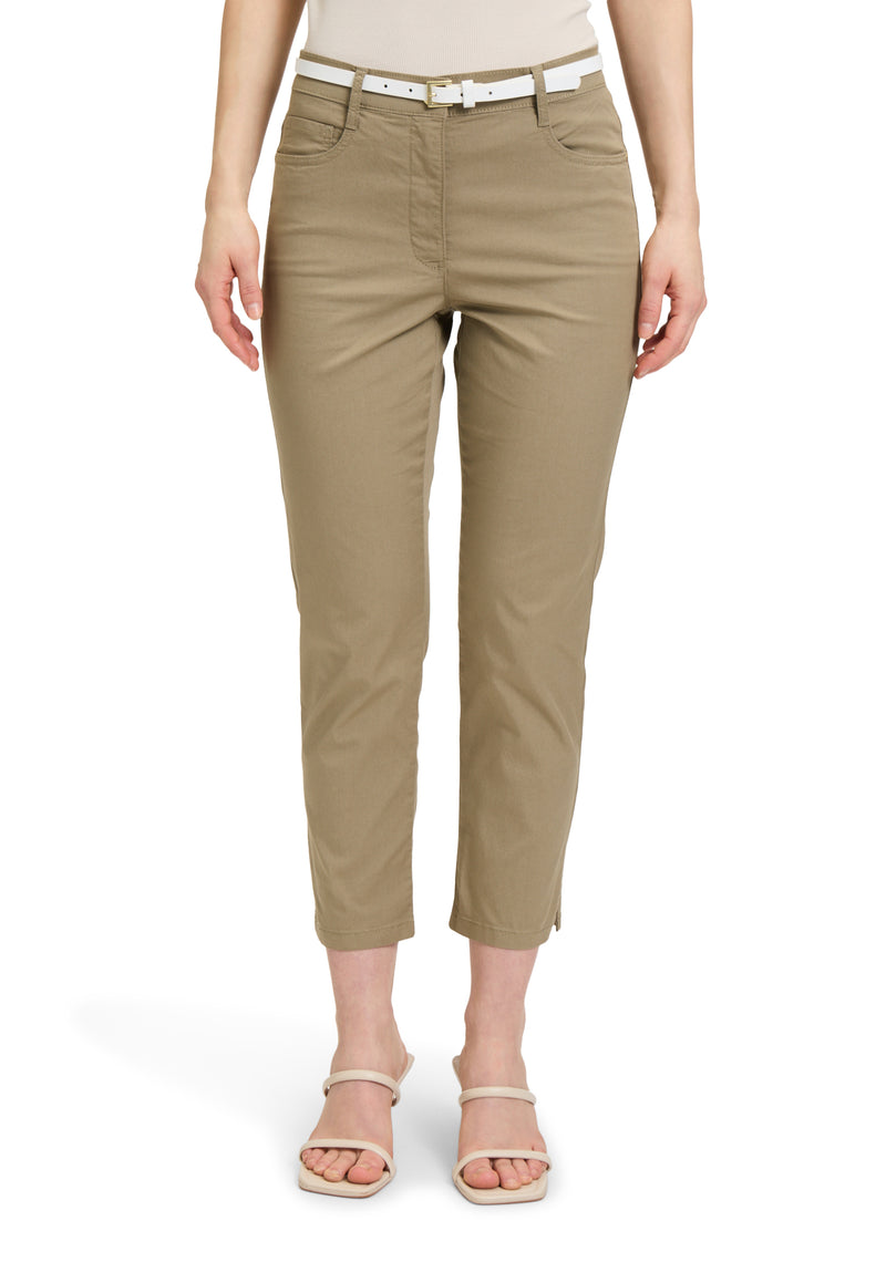 Pantalon coton 7/8  olive