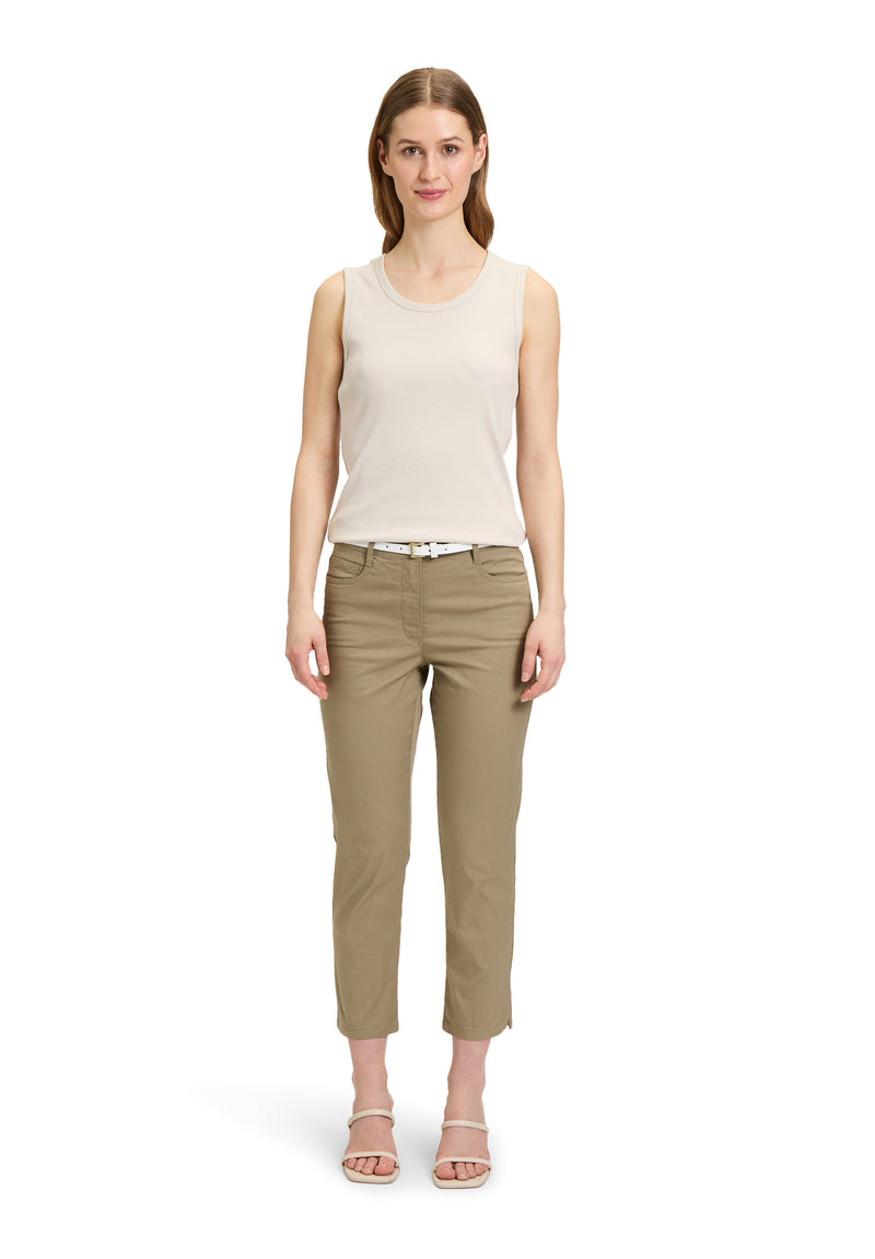 Pantalon coton 7/8  olive
