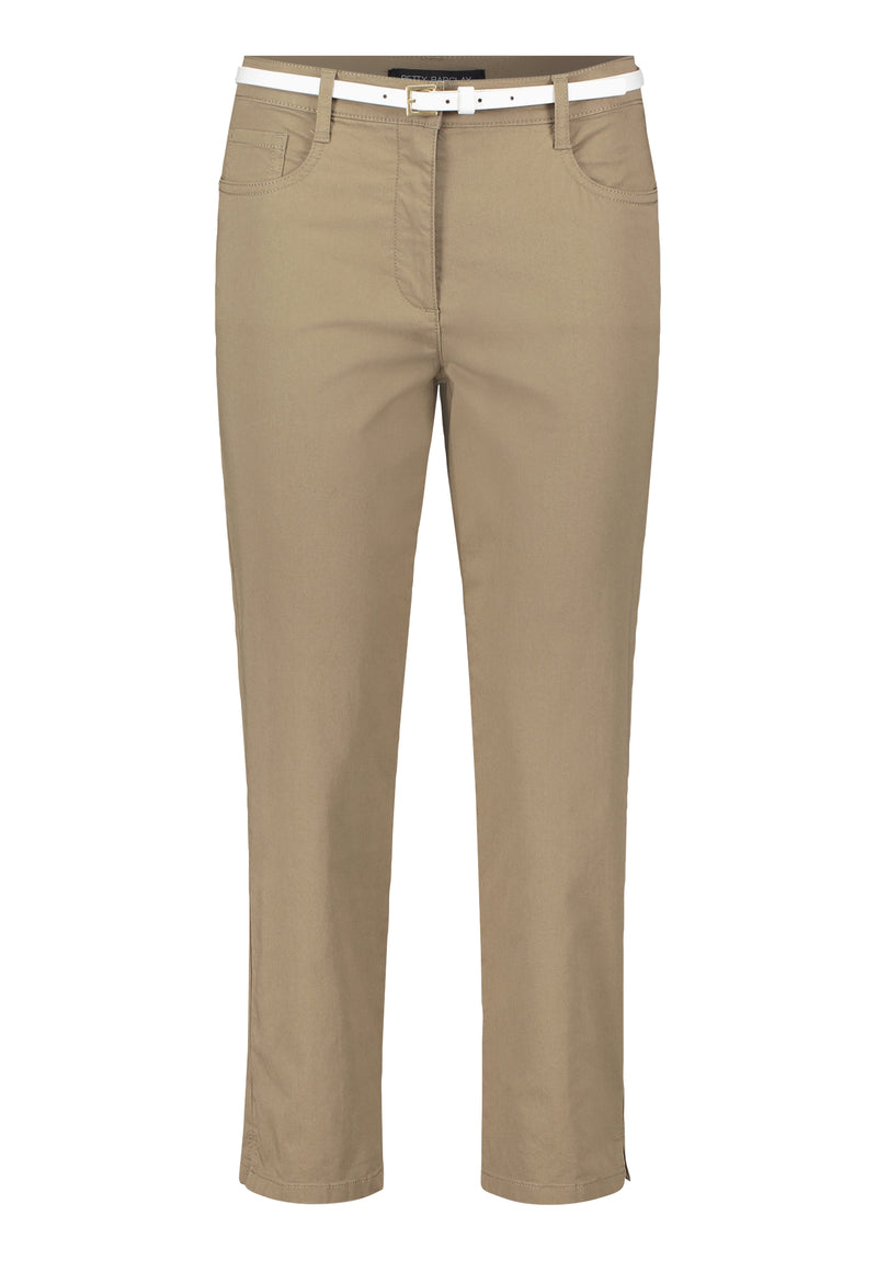 Pantalon coton 7/8  olive