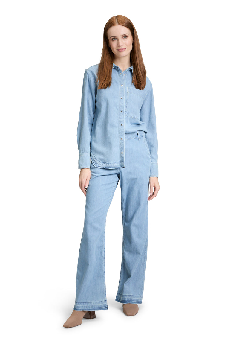 Pantalon large jean souple