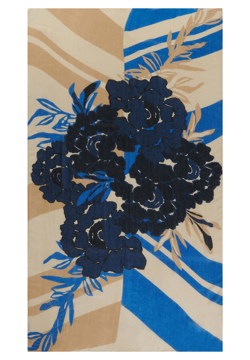 Foulard avec broderie