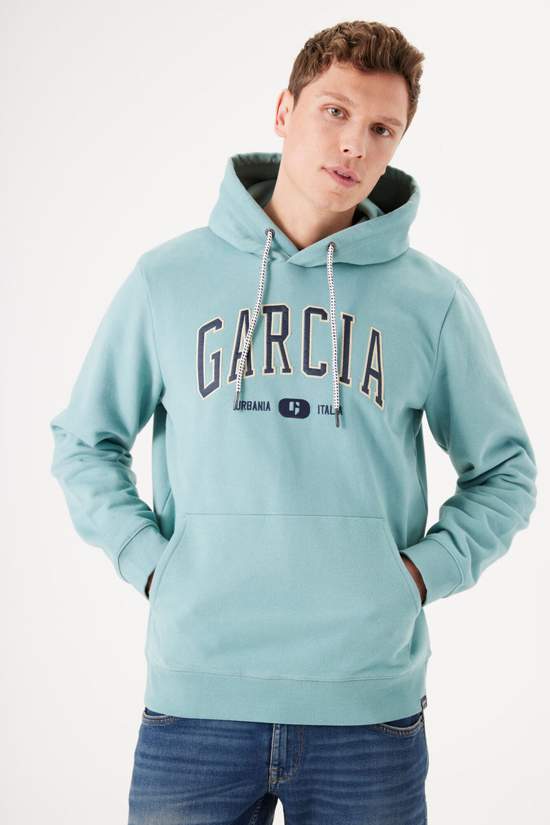 Sweat à capuche bleu