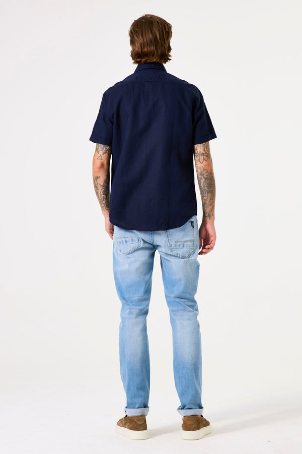 Chemise bleu foncé