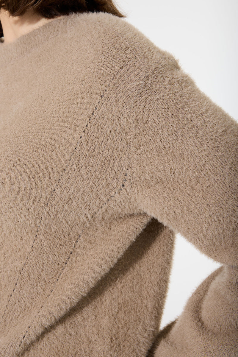 Pull taupe