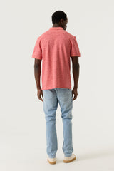 Polo rose imprimé