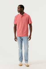 Polo rose imprimé