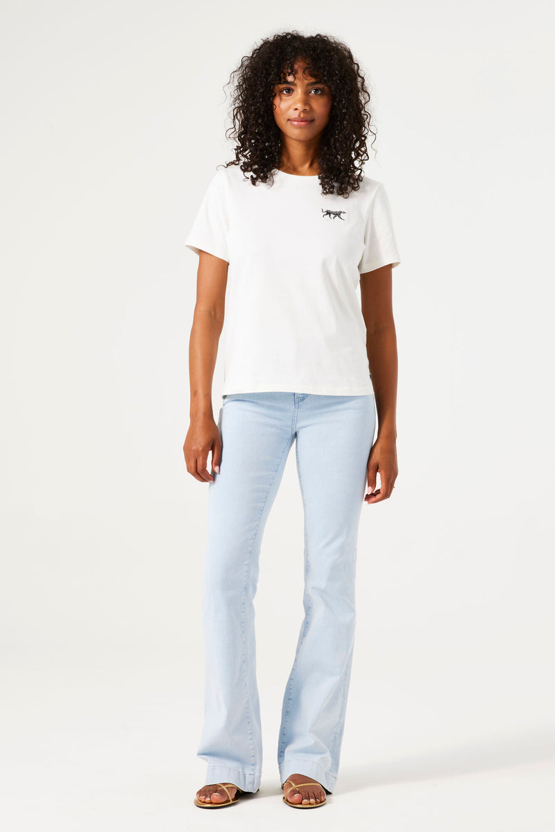 Jean Celia Slim évasé délavé