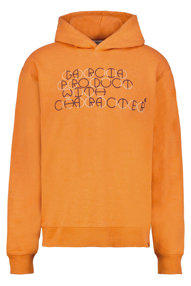 Sweat à capuche orange