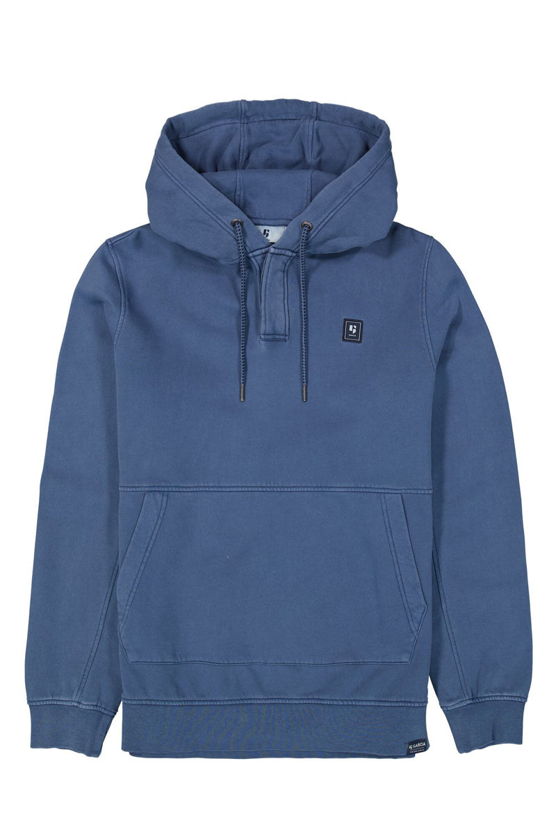 Sweat à capuche bleu