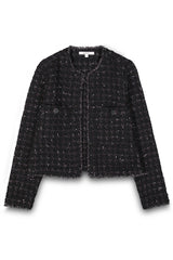 Veste en tweed noir