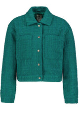 Veste en tweed vert