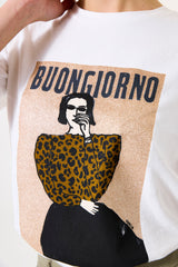 Tee shirt blanc cassé