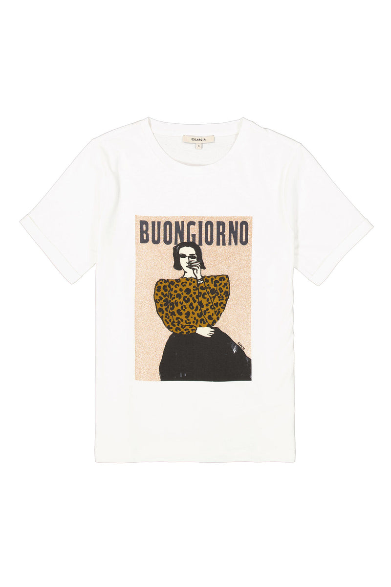 Tee shirt blanc cassé