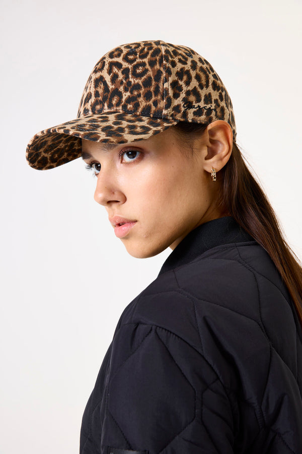 Casquette imprimée léopard