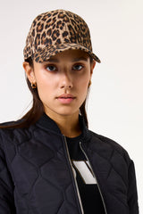 Casquette imprimée léopard